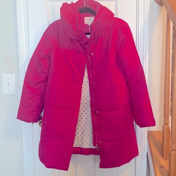 Pink puffer Kate spade coat for kids - Picture 1 of 3